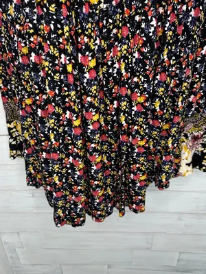 Free People Wildflower Fields Tunic Size Small Flowy Relaxed Fit Multicolor thumbnail 5