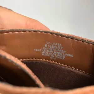 Vince Camuto Leasa brown‎ leather lace up boots women's size 6.5 combat moto thumbnail 8