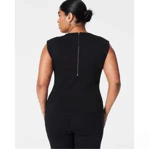 NWT SPANX The Perfect‎ Ponte V-Neck Seamed Top small thumbnail 3