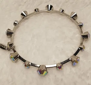 Natasha Silver Rhinestone Bracelet Silver thumbnail 4