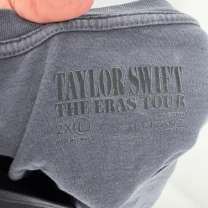 Taylor Swift The Eras Tour 2023 Graphic T-Shirt Charcoal Grey 2XL‎ Cotton Merch thumbnail 3