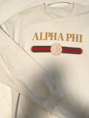 Alpha Phi Sweatshirt White Size L thumbnail 3