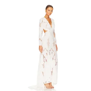 NEW Elliatt Registry Gown Bridal White Maxi Dress size XS thumbnail 4
