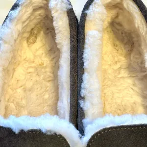 Parfeying driving moccasin/slippers, Sherpa lined, size 8, women’s thumbnail 5