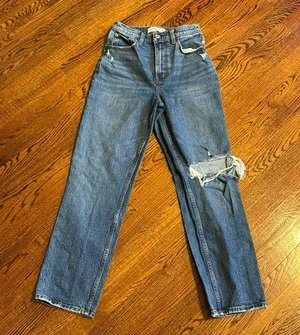 Abercrombie Curve Love Ultra High Rise 90s Straight Jean thumbnail 1
