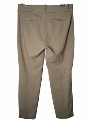 J.Crew Cameron Pants Women’s Sz 8 Tan Khaki Cropped Slim Stretch Ankle Trousers thumbnail 3