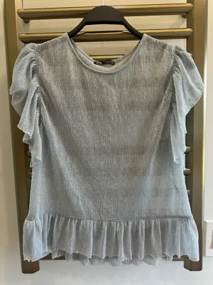 ZARA Sheer Top thumbnail 1