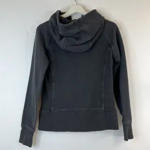 Lululemon Size 6 Scuba Hoodie Light Cotton Fleece Classic Fit Embroidered Logo‎ thumbnail 8