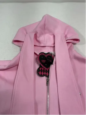 Womans NWT II Shop 97 Full Zip Hoodie Large Pink thumbnail 3