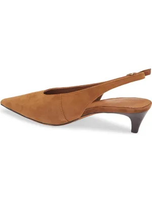 Madewell Emilie Pointed Toe Slingback Kitten Heels thumbnail 2