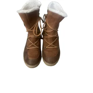 White Mountain Women's Size 6M Topaz Leather Wrap‎ Tie Ankle Boots thumbnail 2