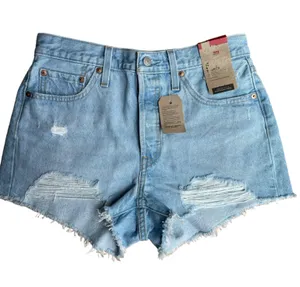 NWT Levi's 501 Original Fit High Rise Denim Distressed Shorts 28 thumbnail 5