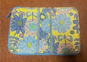 Vera Bradley Floral Laptop Sleeve with Blue and Green Design thumbnail 1