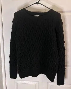 Sweet Romeo Bubble Knit Textured Sweater L thumbnail 1