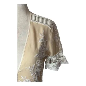 Saylor Dress Women XS Cream Ivory Floral Lace Embroidered Alexa‎ Mini Cocktail thumbnail 6