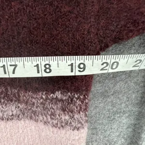 Ugg Alessa Soft Knit Sweater Womens XS Rosewood‎ Purple Stripe Wool Blend Cozy thumbnail 6