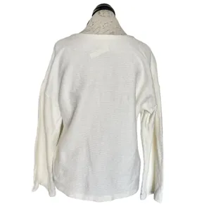 Madewell Womens Sweater Sz Medium Long Sleeve Minimalist Neutral Basic Casual thumbnail 4