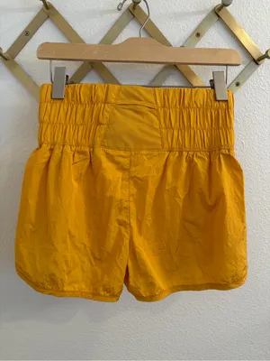 NWT Free People Movement Way Home Run Shorts Golden Small thumbnail 6