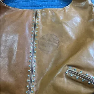 Michael Kors hobo studded leather brown bag thumbnail 9