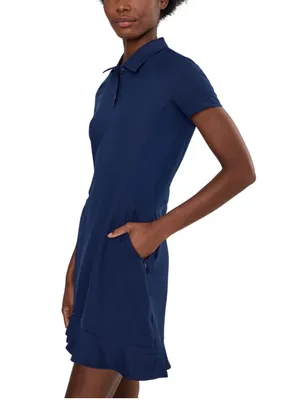 Adidas Ultimate365 Golf athletic Dress Blue Short Sleeve size large thumbnail 3