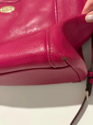 Coach Crossgrain Leather convertible‎ Pocket Tote F34497 Cranberry thumbnail 9