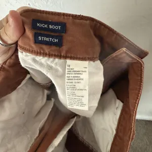 American Eagle‎ Pants Y2k 10 Long Brown Kick Boot Stretch Casual Chino Flare thumbnail 11