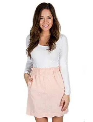 Lauren James Orange & White Skirt thumbnail 1