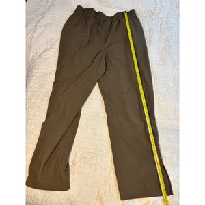 Nautile Olive Brown Athletic Pull On Zipper Ankle Pants Plus Size 1X thumbnail 2