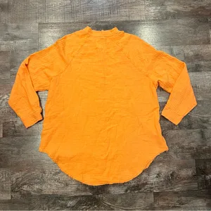 Aerie Orange Oversized Beachy Button Down Size XS thumbnail 4