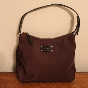 EUC Kate Spade Satchel Purse Bag Vintage? Burgundy thumbnail 1