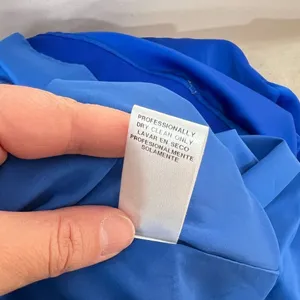 Nicole Miller Royal Blue Satin Sleeveless Flounce Formal Gown Size 8 thumbnail 12