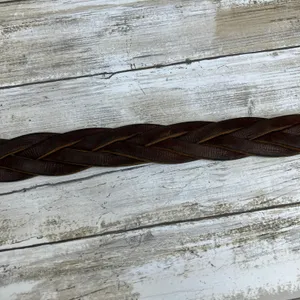 Timberland Western Belt Braided Leather Womens Chunky‎ Small Brown Boho Outdoor thumbnail 6