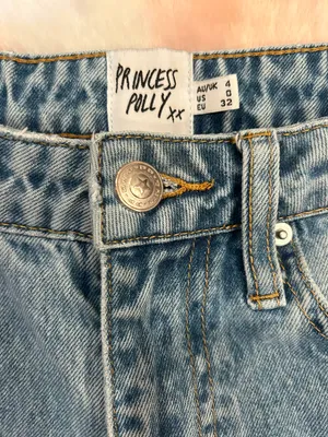 Princess Polly Calisto Straight Leg Jean Light Wash Denim thumbnail 5