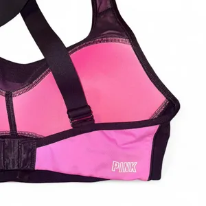PINK 2-Piece Active/Swim Set – Sports Bra + Ombré Bottoms, M thumbnail 6
