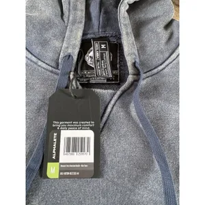 ALPHALETE Women’s Terry Oversized Hoodie - Blue Topaz ,Size Medium thumbnail 8