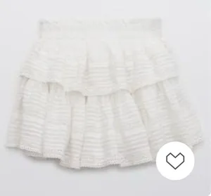 Aerie White Skirt Rock & Ruffle XS thumbnail 1