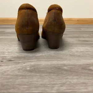 Franco Sarto Greco Cognac Suede Ankle Booties Block Heel Size 9 thumbnail 6