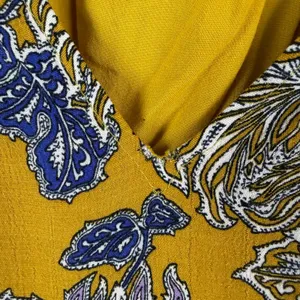 By Anthropologie Robin Tiered Mini Dress Small Yellow Floral Paisley Boho‎ Flowy thumbnail 5
