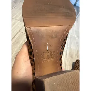 GB Giani Bini Leopard Print Calf Hair Shooties Brown Block Heel‎ Booties Size 8 thumbnail 10