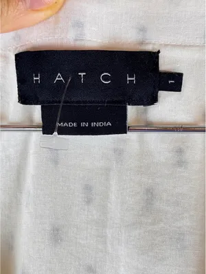 HATCH White Floral Embroidered Tiered Maternity Dress Size 1 Small thumbnail 3