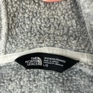 The North Face Crescent Hoodie Pullover Knit Sweatshirt Toggle Gray Womens Large thumbnail 10