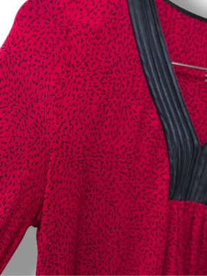 Apt 9 | Intimates Pink & Black Lounge Sleep Long Sleeve Sleep Dress (size M) thumbnail 5