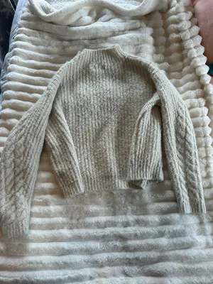 Target White Fuzzy Sweater thumbnail 4