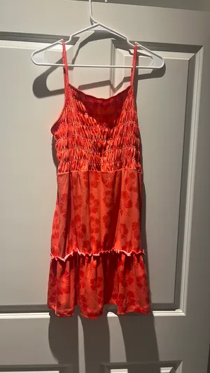 Dress Hawaiian Print Red Size L thumbnail 1