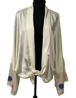 Pippa Cream Oversized Kimono Top(Size Medium) thumbnail 1