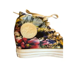 Converse Chuck Taylor All Star Lux Hi Floral Hidden Heel Wedge Womens Size 7 thumbnail 4