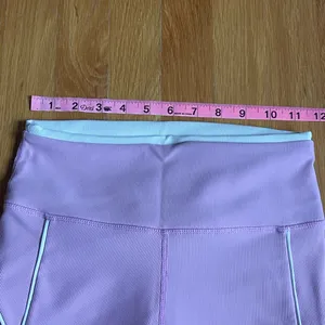 WILO Active Women’s Matching Sports Bra & High Waist Leggings Set Pink White Trim Size S thumbnail 8