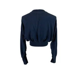 Sweaty Betty Delight Luxe Cropped Fleece Top‎ Sweatshirt Athleisure Gym S Blue thumbnail 3