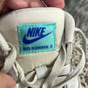 Women’s Nike MD runner 2, size 10 sneakers…grey and green thumbnail 5