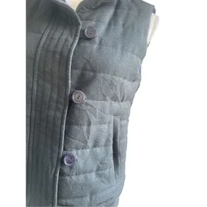 Patagonia Women’s Vagabunda Quilted Fleece Neck Puffer Vest Dark Gray S thumbnail 7